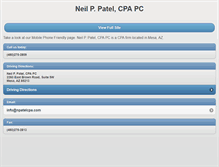 Tablet Screenshot of npatelcpa.com